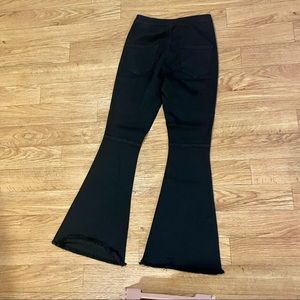 Sexy Jet Black Ultra High Rise Flares